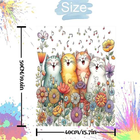 Adult Paint by Number Kits,The Mysterious King of Cats,Paint by Numbers Kit for Adults Beginner, Relaxing DIY Paint by Numbers kit for Adults,Acrylic Painting for Gift Home Wall Decor (16×20in) in Saudi Arabia