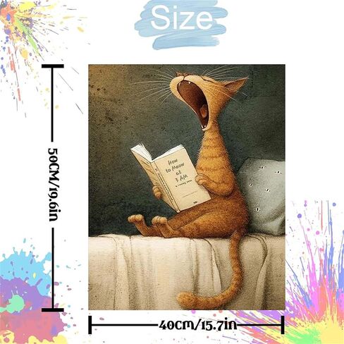 Adult Paint by Number Kits,The Mysterious King of Cats,Paint by Numbers Kit for Adults Beginner, Relaxing DIY Paint by Numbers kit for Adults,Acrylic Painting for Gift Home Wall Decor (16×20in) in Saudi Arabia
