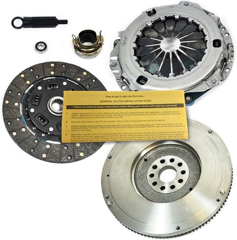 طقم القابض EFT مع دولاب الموازنة OE لـ 2001-2004 Toyota Tacoma 2.4L 4WD - استبدال مباشر للمتانة والمشاركة السلسة والأداء الموثوق - ضمان العلامة التجارية لمدة 12 شهرًا in Saudi Arabia