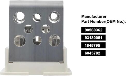 Heater Blower Motor Fan Resistor Compatible with Astra H MK5 2004 2005 2006 2007 2008-2011 90560362 6845782/52475432/93180051 in Saudi Arabia