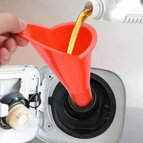 3pcs Car Motorcycle Long Mouth Funnel, Diesel Filling Tool Plastic, Anti-Splash Refueling Oil Liquid Nozzle in Saudi Arabia