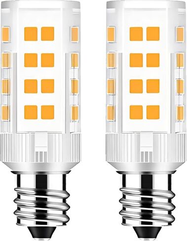 ملحقات الخياطة 4 وات 7/16 لمبات LED لولبية أساسية بدون وميض 82CRI، 400 لومن متوافقة مع نماذج Singer Brother، Bernina، Viking أرقام الأجزاء البديلة المدرجة #7SCW (قطعتان أبيض دافئ 3000K) in Saudi Arabia