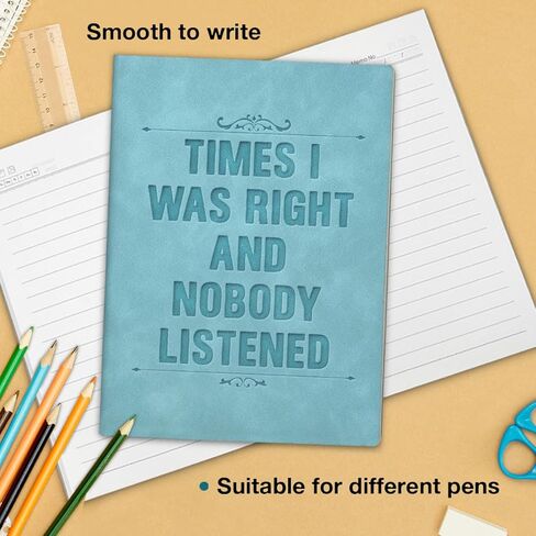Funny Office Gift Notebook Times I Was Right and Nobody Listened Journal Humor Sarcastic Gift for Coworker Employee-Blue in Saudi Arabia