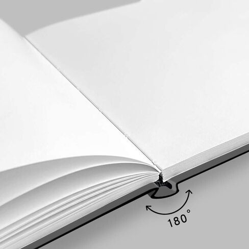 Blank Journal Notebook, 5"x5" Portable Hardcover Sketchbook, 88 Sheets 110 GSM Smooth Bleedproof Bristol Paper Cloth Cover Sketchbook.Blue Sea Wave in Saudi Arabia