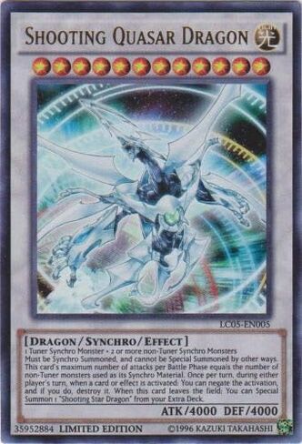 YU-GI-OH! - Shooting Quasar Dragon (LC05-EN005) - Legendary Collection 5D's - Limited Edition - Ultra Rare in Saudi Arabia