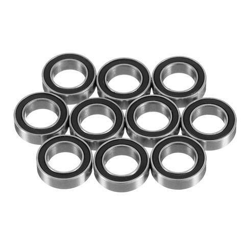 10 قطع MR128-2RS محامل كروية ذات أخدود عميق - [3.5 × 12 × 8 مم، أختام مطاطية مزدوجة] محمل مصغر من الفولاذ الكروم للمحركات وعلب التروس للسيارات التي تعمل بالتحكم عن بعد | P6 (ABEC3) in Kuwait
