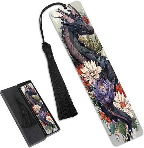 Cool Dragon Bookmarks Gifts - Funny Stainless Steel Metal Bookmark Unique Book Marks for Men Boy Women Friends Book Reading Lovers Fathers Day Birthday Graduation Gift in Saudi Arabia