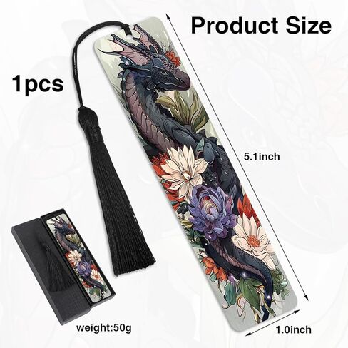 Cool Dragon Bookmarks Gifts - Funny Stainless Steel Metal Bookmark Unique Book Marks for Men Boy Women Friends Book Reading Lovers Fathers Day Birthday Graduation Gift in Saudi Arabia
