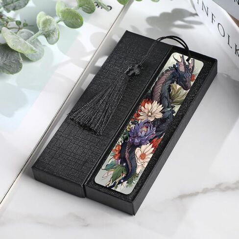 Cool Dragon Bookmarks Gifts - Funny Stainless Steel Metal Bookmark Unique Book Marks for Men Boy Women Friends Book Reading Lovers Fathers Day Birthday Graduation Gift in Saudi Arabia