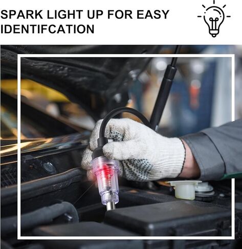Automotive Spark Plug Ignition Tester, Engine Diagnostic Tool, Universal Fit for Cars and Lawn Mowers 2 Pcs in Saudi Arabia