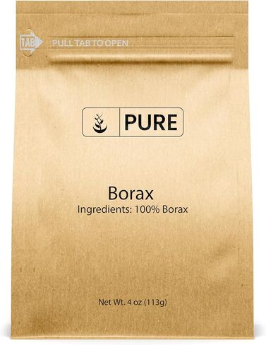 Pure Original Ingredients Borax Powder (1 Gallon) Multipurpose Cleaner & Laundry Booster, Deodorizer & Stain Remover in Kuwait