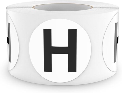 Letter C Round Stickers 1.5 Inch Vinyl Circle Capital Alphabet Initial Labels Self-Adhesive Removable Waterproof Dots Tags for Home Office Inventory 500 PCS in Kuwait