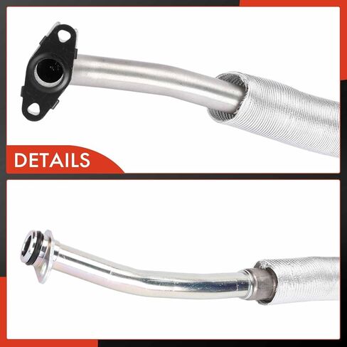 A-Premium Turbocharger Oil Line Compatible with Jeep JL Series Wrangler 2018-2023, KL Series Cherokee 2019-2023, MP Series Compass 2023, 2.0L, Return in Saudi Arabia