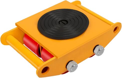 FAHKNS Machine Skates 13200 LBS, 360° Rotation Disc Machinery Moving Skate with 4 PU Rollers, Heavy Duty Industrial Machinery Mover Skate for Warehouse, Workshop Moving Equipment, Red in Saudi Arabia
