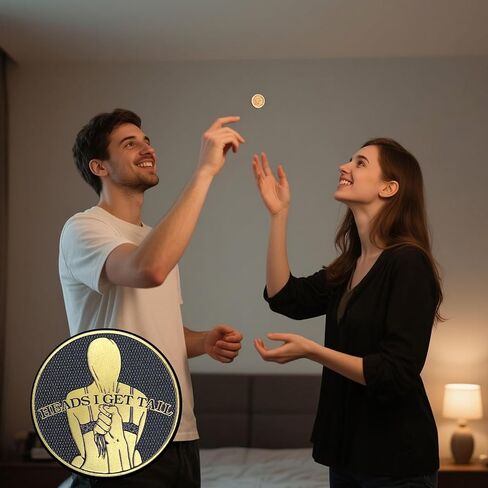 Humorous Adult Decision Coin - Funny Challenge Coin for Couples and Parties, Double-Sided Design, Collectible Coins for Adults, 1.57in Diameter in Saudi Arabia