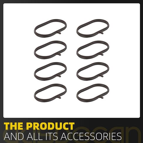 Dasbecan Set of 8 Pieces Intake Manifold Gasket Set Compatible with Nissan Titan XD 2016-2024, Armada Titan 2017-2024, NV2500 NV3500 2018-2021 Replaces# NI1415876K in Saudi Arabia