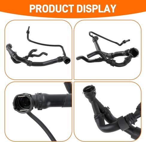 5Q0122101GN Upper Radiator Coolant Water Hose Compatible with Audi A3 2016-2021 Compatible with Volkswagen Golf 2014-2021 Replaces 5Q0122101FJ 5Q0-122-101-CF 5Q0122101CF 5Q0-122-101-AN in Saudi Arabia