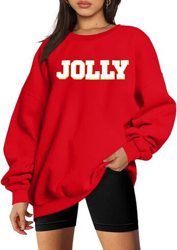 KIDDAD عيد الميلاد بلوزات للنساء بريق التصحيح عيد ميلاد سعيد إلكتروني طباعة سترة مطرزة مخطط البلوز القمم in Kuwait