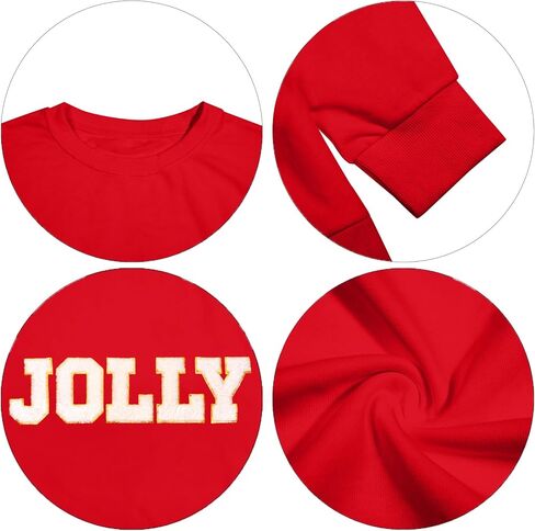 KIDDAD عيد الميلاد بلوزات للنساء بريق التصحيح عيد ميلاد سعيد إلكتروني طباعة سترة مطرزة مخطط البلوز القمم in Kuwait