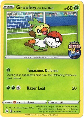 Grookey On The Ball England FA Futsal Promo 003/005 SEALED Pokemon Card in Saudi Arabia