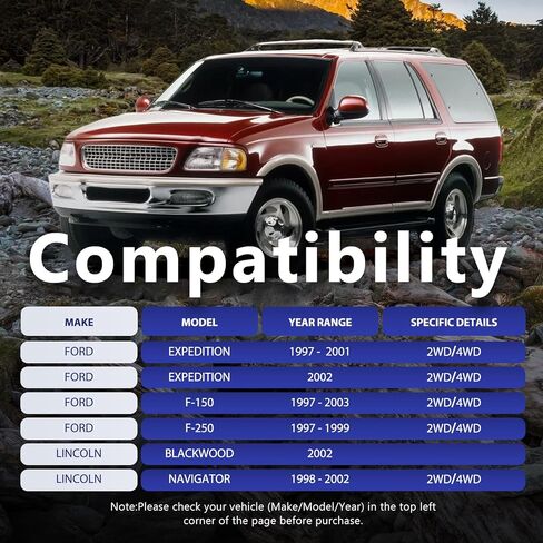 روابط شريط Sway K8772 K700536، رابط نهاية شريط التثبيت الأمامي متوافق مع 1997-2004 Ford F-150 1997-1999 F-250 1997-2002 Expedition Lobo 2002-2003 Lincoln Blackwood 1998-2002 Navigator in Saudi Arabia