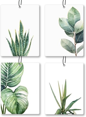 Rustic Blue Floral Car Air Freshener 4 Pcs, Preppy Blue Striped Flower Hanging Scents Air Freshener for Women Girls Gifts, Cottagecore Scented Car Accessories Decor for Room Closet Drawer in Saudi Arabia