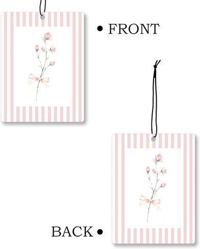 Rustic Blue Floral Car Air Freshener 4 Pcs, Preppy Blue Striped Flower Hanging Scents Air Freshener for Women Girls Gifts, Cottagecore Scented Car Accessories Decor for Room Closet Drawer in Saudi Arabia
