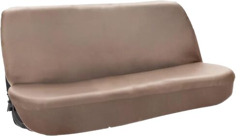 Universal Full Size Bench Truck Pickup Seat Cover Fits for Chevy for Dodge for Ford PU Leather, Beige in Saudi Arabia