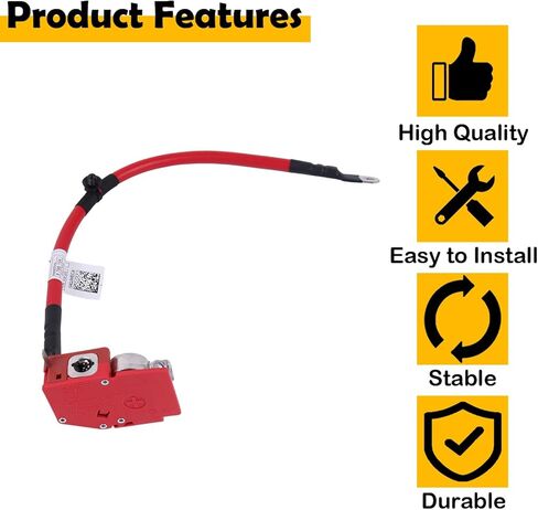 61128796155 Car Positive Battery Terminal Cable Compatible with BMW 330i xDrive 2023, BMW 430i xDrive 2022, BMW M3 2023, and BMW M340i xDrive 2023 in Saudi Arabia
