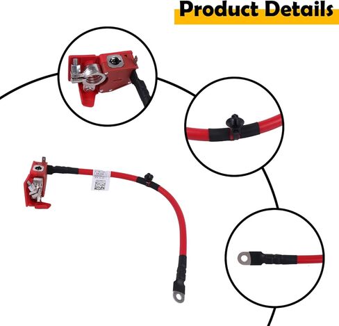 61128796155 Car Positive Battery Terminal Cable Compatible with BMW 330i xDrive 2023, BMW 430i xDrive 2022, BMW M3 2023, and BMW M340i xDrive 2023 in Saudi Arabia