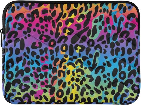 Laptop Sleeves Case for Men and Women Computer Carrying Case with Zipper Fits for 13-14 Inch Laptop Colorful Leopard Print in Kuwait