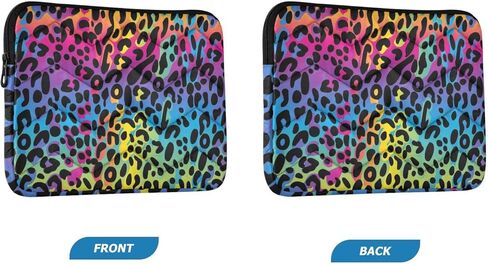 Laptop Sleeves Case for Men and Women Computer Carrying Case with Zipper Fits for 13-14 Inch Laptop Colorful Leopard Print in Kuwait