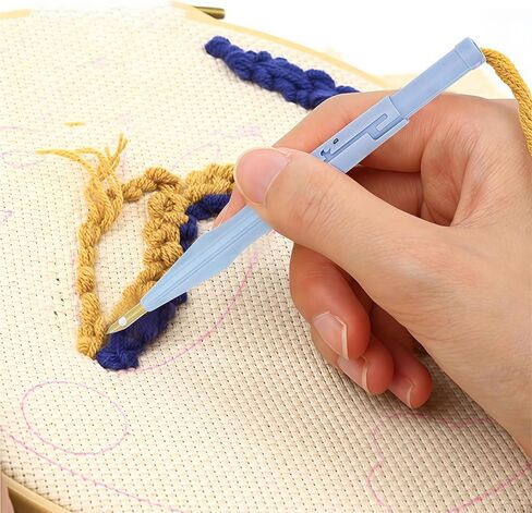Punch Needle Tool, Adjustable Embroidery Pen for Rug Making | Complete DIY Kit for Handmade Crafts, Gifts for Adults & Beginners in Saudi Arabia