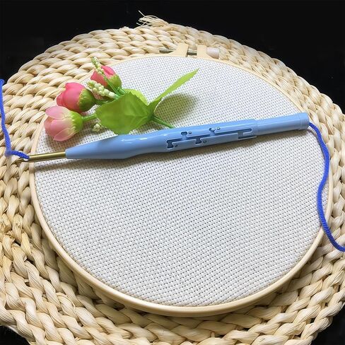 Punch Needle Tool, Adjustable Embroidery Pen for Rug Making | Complete DIY Kit for Handmade Crafts, Gifts for Adults & Beginners in Saudi Arabia