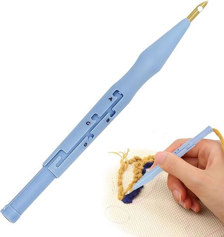 Punch Needle Tool, Adjustable Embroidery Pen for Rug Making | Complete DIY Kit for Handmade Crafts, Gifts for Adults & Beginners in Saudi Arabia