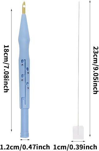 Punch Needle Tool, Adjustable Embroidery Pen for Rug Making | Complete DIY Kit for Handmade Crafts, Gifts for Adults & Beginners in Saudi Arabia