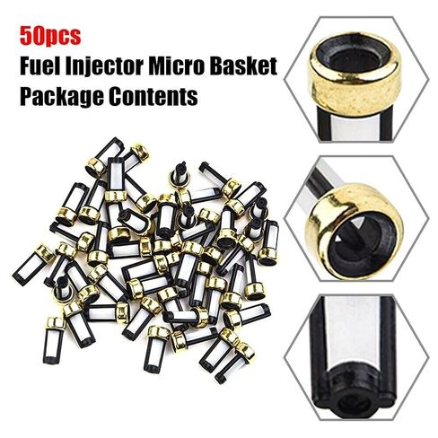 50 Pack Fuel Injector Micro Basket Filters Fits ASNU03C Injector Repair Kit - in Saudi Arabia