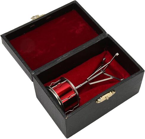 Miniature Snare Drum Dollhouse Musical Instruments Model, Realistic Appearance, Delicate Texture, Gift in Saudi Arabia