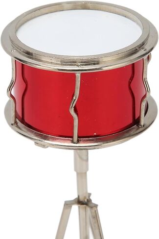 Miniature Snare Drum Dollhouse Musical Instruments Model, Realistic Appearance, Delicate Texture, Gift in Saudi Arabia