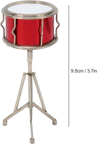 Miniature Snare Drum Dollhouse Musical Instruments Model, Realistic Appearance, Delicate Texture, Gift in Saudi Arabia