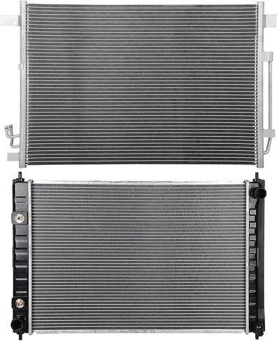 cciyu 13039 Radiator and 3774 Condenser Replacement for 2009-2014 For Nissan for Murano 3.5L 2011-2016 For Nissan for Quest 3.5L in Saudi Arabia