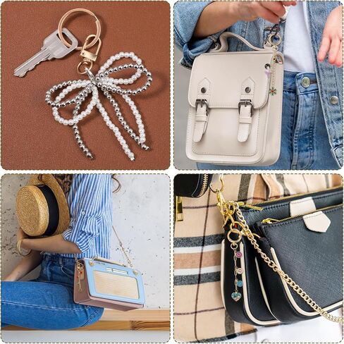 Meyeyaia 325pcs DIY Keychain Kit,Including 20 Keychain Clips 25 Extender Chain 118 Charms Jewelry Plier, Bag Charm Kit,Keychains Making Kits for DIY Crafting and Jewelry Making in Saudi Arabia