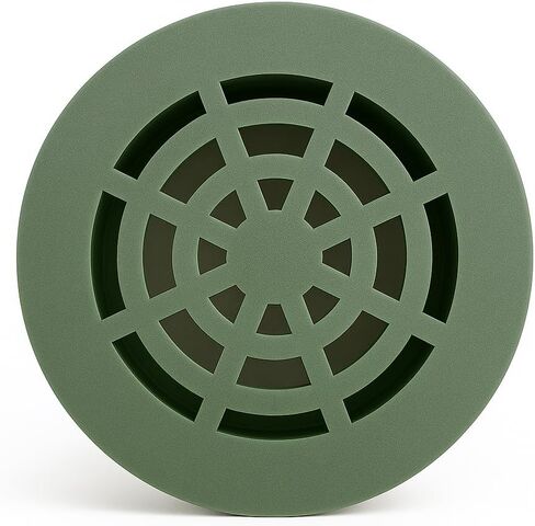 Durable Plastic Round Grate for 3" Drain Pipe - UV Resistant, Ideal for Lawns, Patios, & Landscaped Areas - Green or Black (1 Unit) (GREEN) in Kuwait
