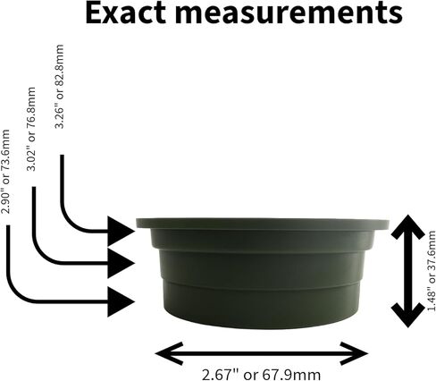 Durable Plastic Round Grate for 3" Drain Pipe - UV Resistant, Ideal for Lawns, Patios, & Landscaped Areas - Green or Black (1 Unit) (GREEN) in Kuwait