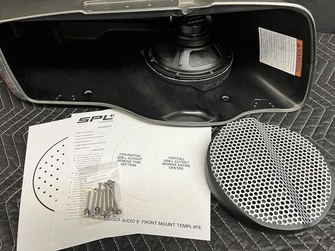 8" Front Motorcycle Harley Saddlebag Speaker Mounting Ring Adapters & Install Kit 2014-2023 in Saudi Arabia