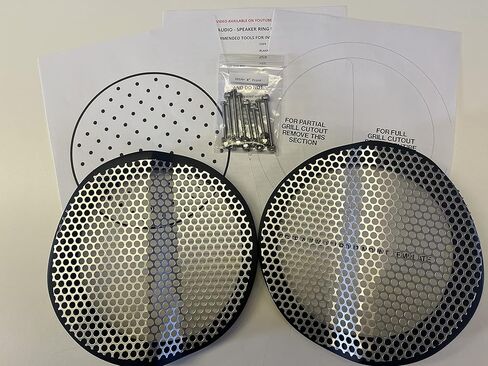 8" Front Motorcycle Harley Saddlebag Speaker Mounting Ring Adapters & Install Kit 2014-2023 in Saudi Arabia