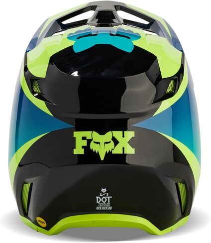 خوذة الدراجة الترابية V1 للجنسين من Fox Racing، أسود/أصفر، مقاس X-Large in Saudi Arabia