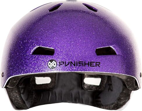 Punisher Skateboards Pro 13-Vent Dual Certified BMX وخوذة لوح التزلج للأولاد والبنات، مقاس M، للأعمار من 9 إلى 11 عامًا in Saudi Arabia
