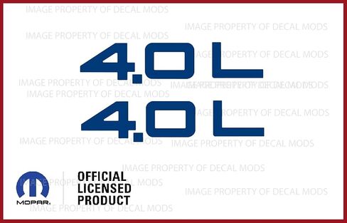 Decal Mods Fender 4.0 Side Logo Graphic fits Jeep Wrangler TJ (1997-2006) (Set of 2) SJ3Y9 Black Matte in Saudi Arabia