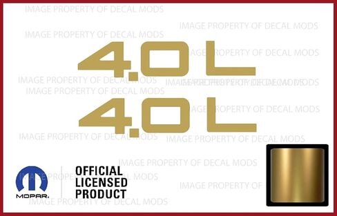 Decal Mods Fender 4.0 Side Logo Graphic fits Jeep Wrangler TJ (1997-2006) (Set of 2) SJ3Y9 Black Matte in Saudi Arabia